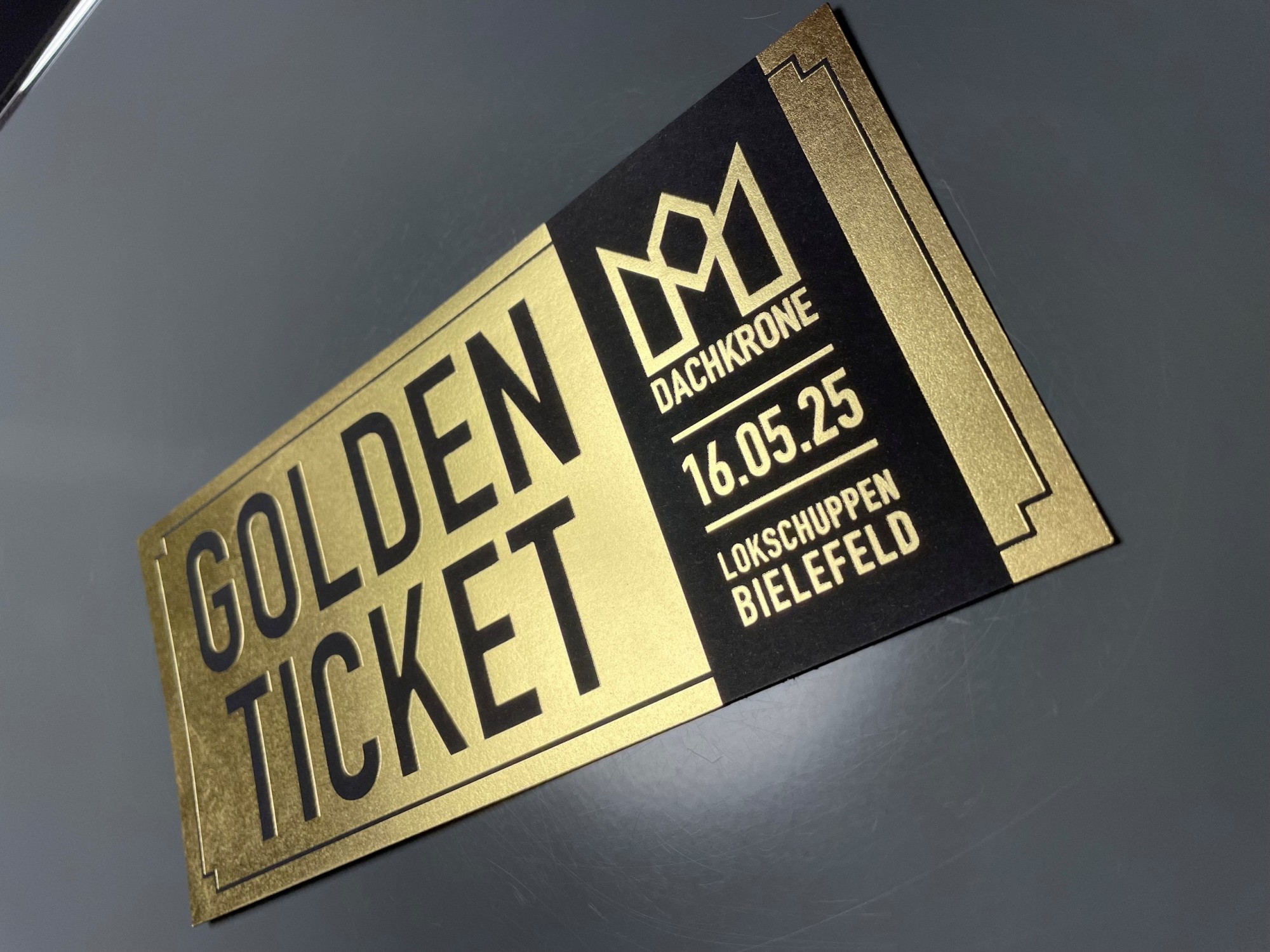 Dachkrone 2025: Golden Tickets eingetroffen