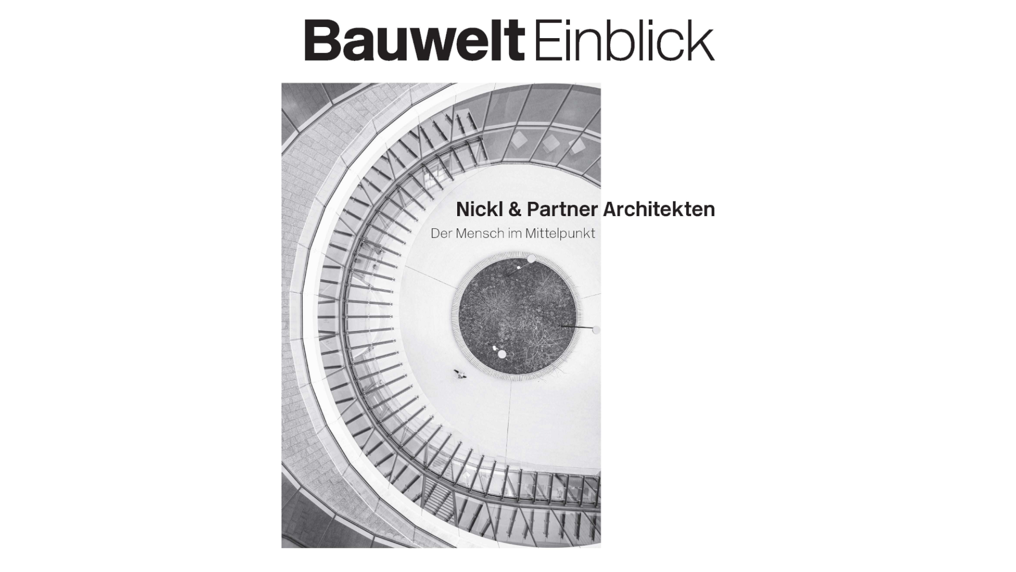 Neu im Shop: Bauwelt Einblick 18 – Architektur, die heilen will