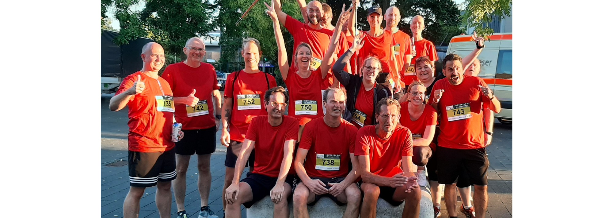 AOK-company run Gütersloh: One for all, all for one.